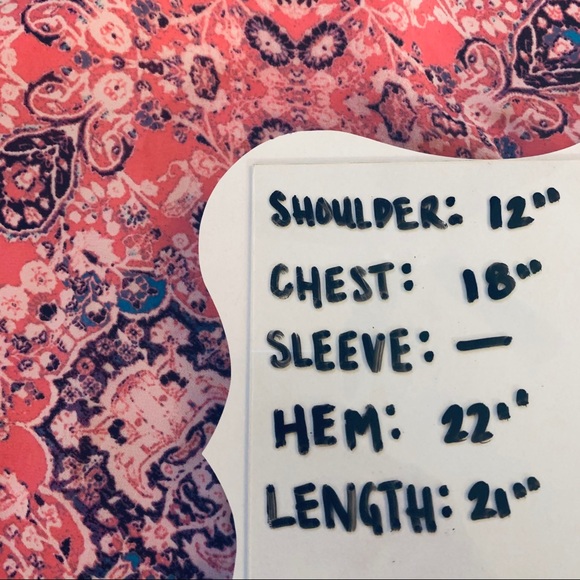 Decree Pink Paisley Criss Cross Layer Tank Blouse - Picture 9 of 9